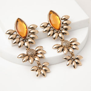 Aros Largo Apricot Crush Dorado Tatienne