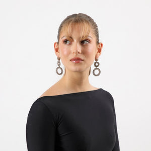 Aros Largo Sari Dorado Humana