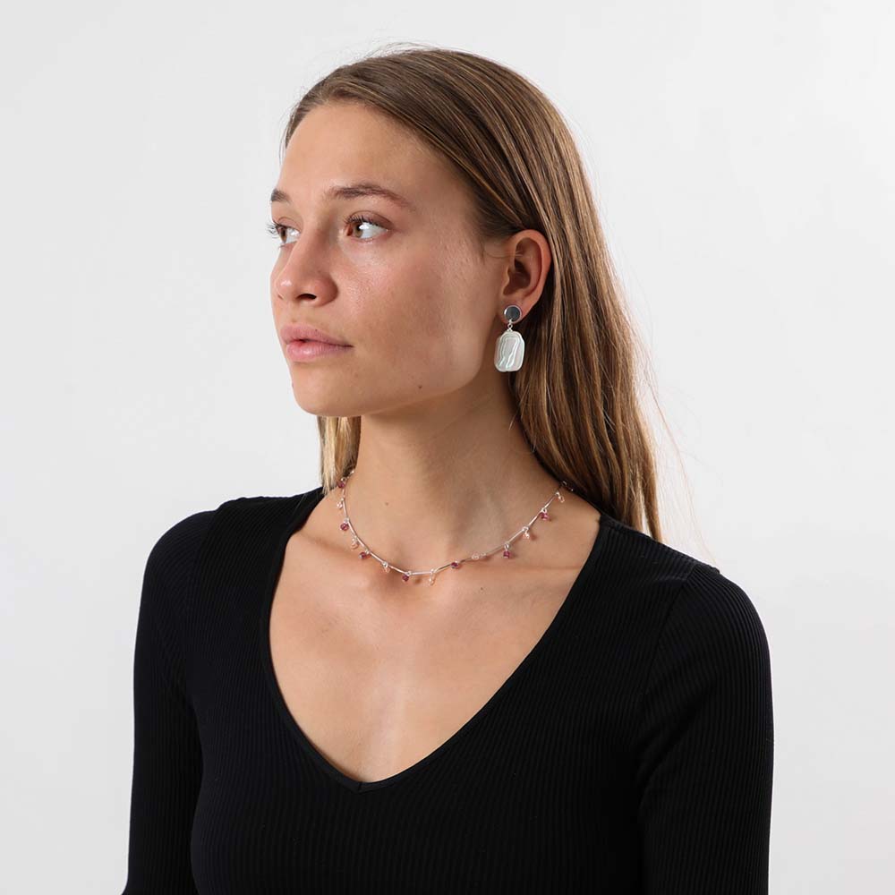 Collar Corto Malta Plateado i-D