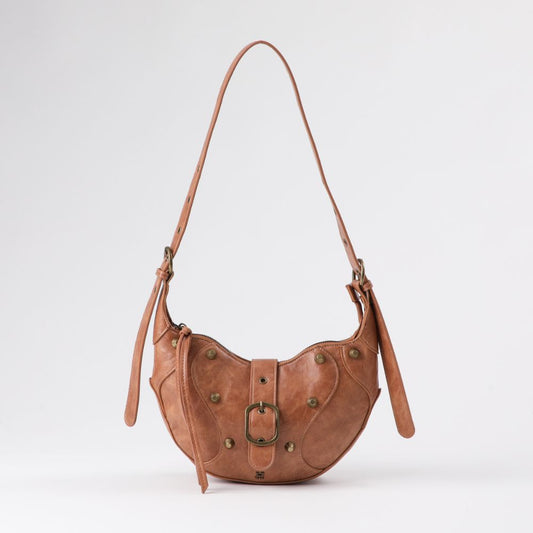 Cartera Hombro Ecocuero Candy Camel Humana