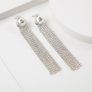 Aros Largo Sunny Plateado Humana