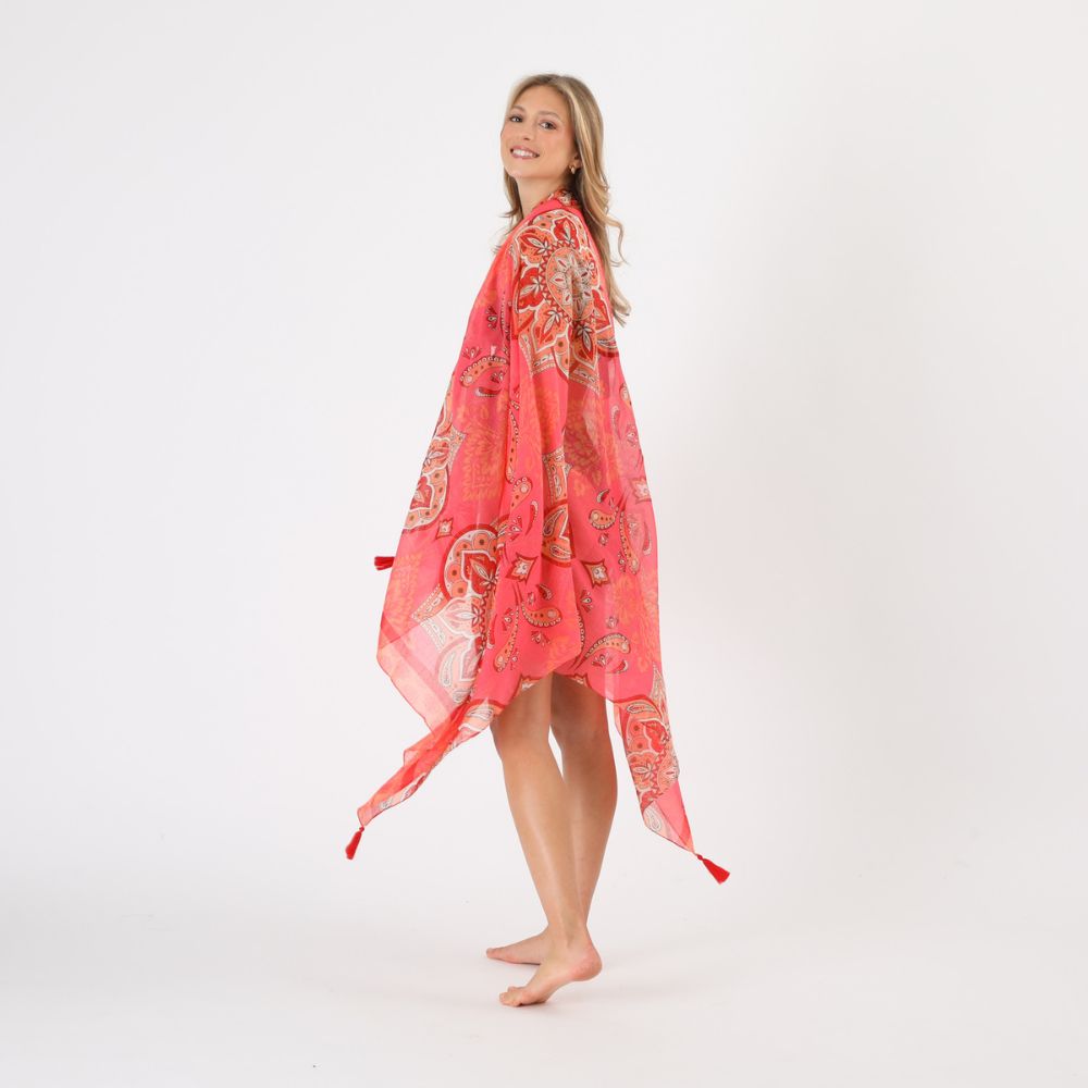 Pareo Estampado Mandalas Loto Fucsia Tatienne