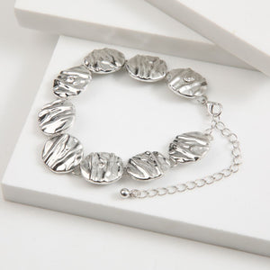 Pulsera Blanda Wood Plateado Tatienne