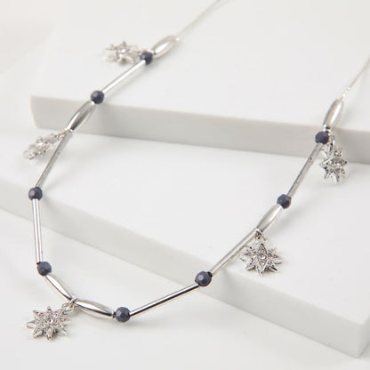 Collar Corto Antonia Plateado Humana