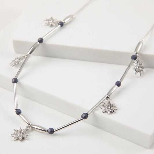 Collar Corto Antonia Plateado Humana