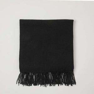 Manta Invierno Solid Negro i-D