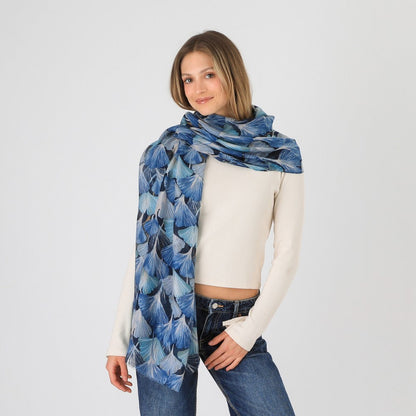 Pañuelo Estampado Bejar Azul I-D