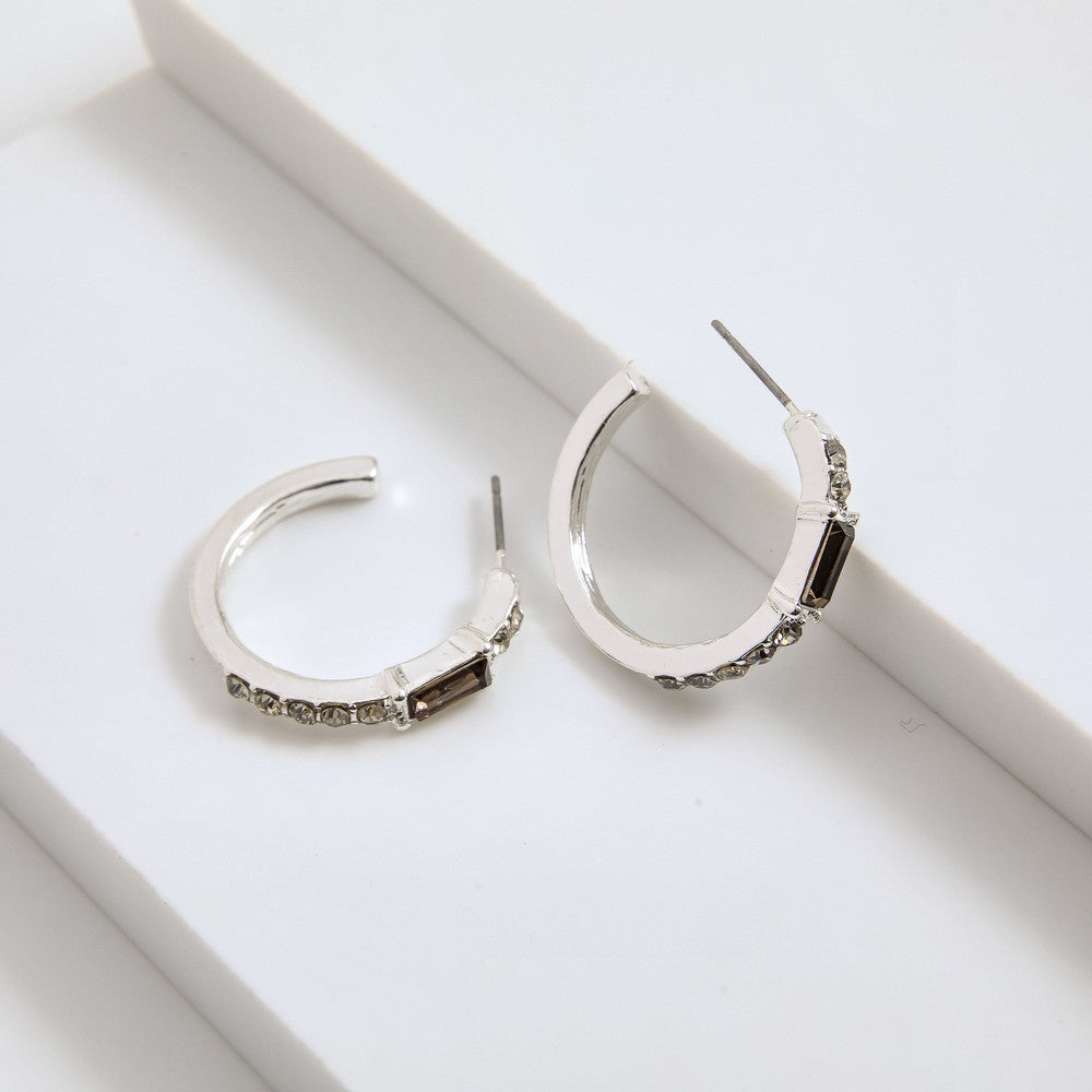 Aros Argollas Joy Plateado I-D