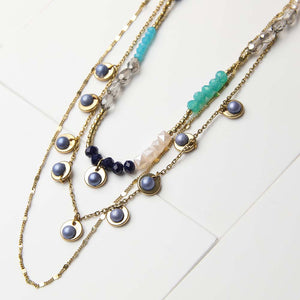 Collar Corto Azúl Luli Tatienne