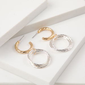 Aros Argolla Metal Power 20 Dorado i-D