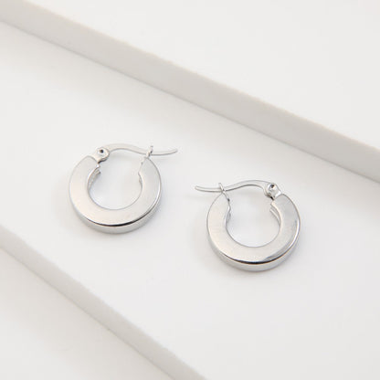 Aros Argollas Brad Silver Humana