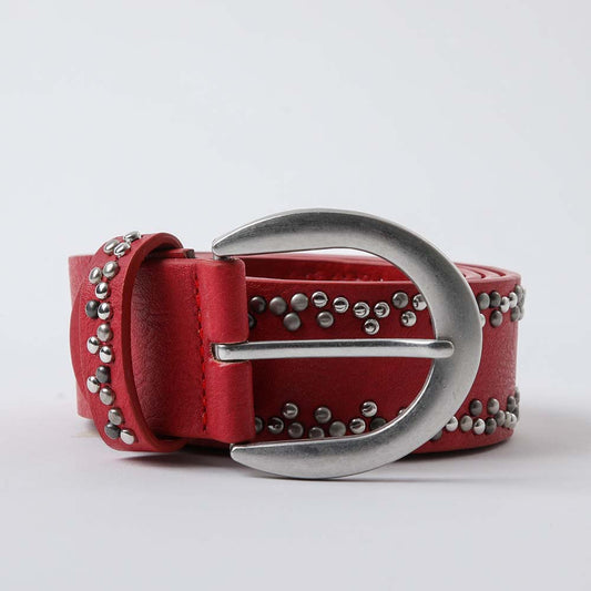 Cinturón Invierno Tachas Rojo Humana
