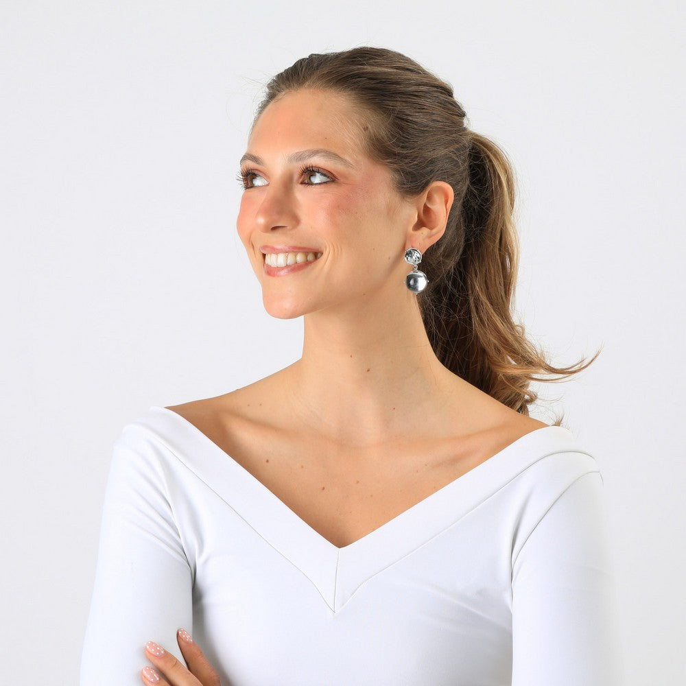 Aros Medianos Jeni Plateado Humana