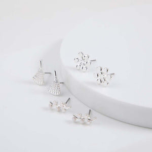 Set Aros MArosma Plateados Tatienne