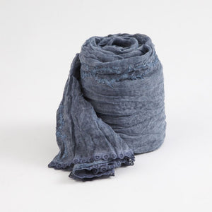 Pañuelo Liso Lea Encaje Azul Tatienne