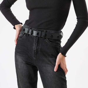 Cinturón Inv Eyelets Negro Humana