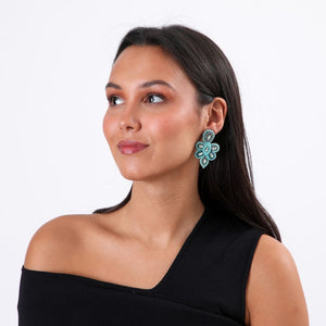 Aros Medianos Sofia Azul Humana