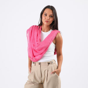 Pañuelo Liso Magda Brillante Fucsia Tatienne