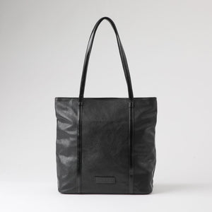 Cartera Tote Damar Ecocuero Negro Humana