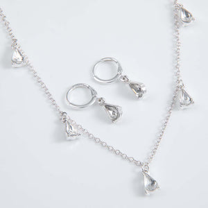 Collar + Aro Ons Plateado Humana