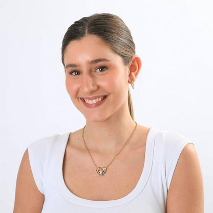 Set De Collar Xinia Dorado I-D