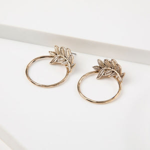 Aros Mediano Malen Dorado Humana