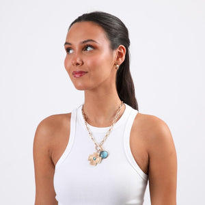 Collar Corto Deep Dorado Humana