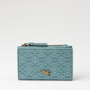 Tarjetero Ian Ecocuero Azul Tatienne