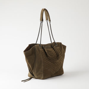 Cartera Cuero Hombro Praga Olive
