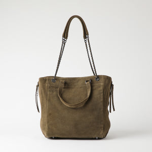 Cartera Cuero Hombro Praga Olive