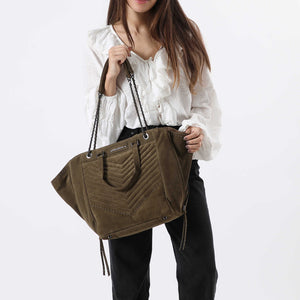 Cartera Cuero Hombro Praga Olive