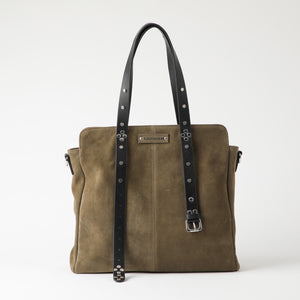 Cartera Cuero Hombro Budapest Olive
