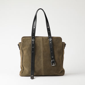 Cartera Cuero Hombro Budapest Olive
