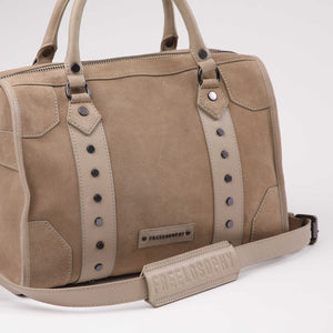Cartera Cuero Hombro Viena Beige