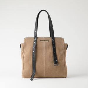 Cartera Cuero Hombro Budapest Beige