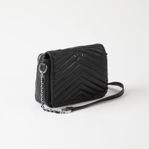 Cartera Cuero Cruzada Milan Black