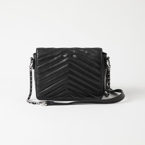 Cartera Cuero Cruzada Milan Black