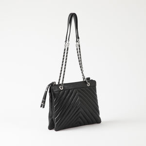 Cartera Cuero Cruzada Roma Black