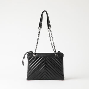 Cartera Cuero Cruzada Roma Black