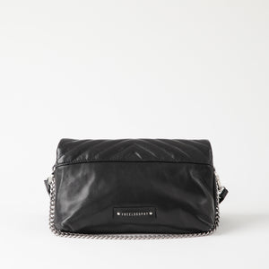 Cartera Cuero Cruzada Amsterdam Quilt Black