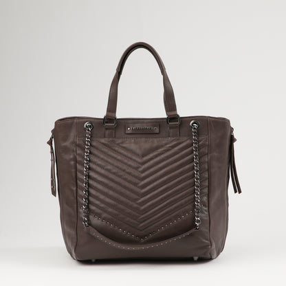 Cartera Cuero Hombro Praga Brown