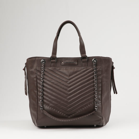 Cartera Cuero Hombro Praga Brown