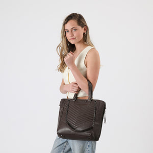 Cartera Cuero Hombro Praga Brown