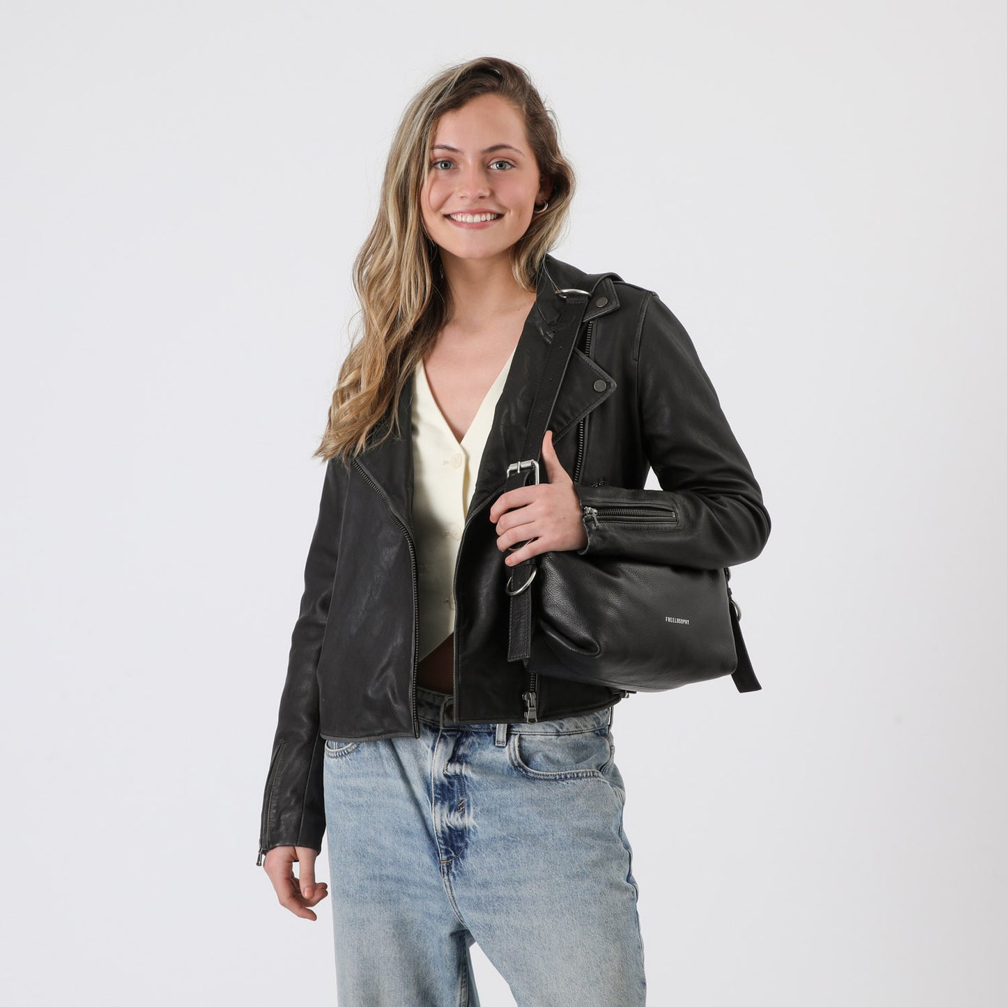 Cartera Cuero Hombro Dubai Black