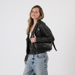 Cartera Cuero Hombro Dubai Black