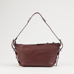 Cartera Cuero Hombro Dubai Burgundy