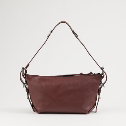 Cartera Cuero Hombro Dubai Burgundy