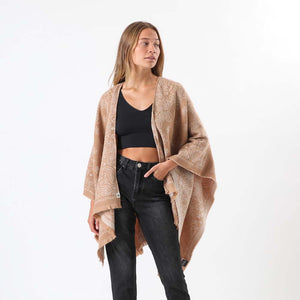 Poncho Paisely Café Humana