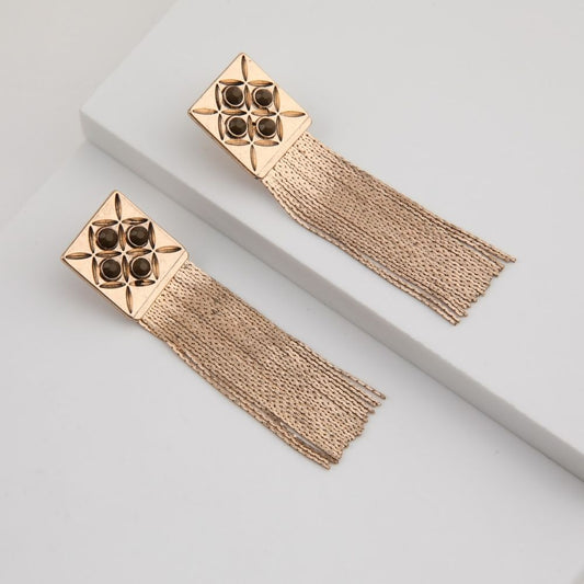 Aros Largo Kora Dorado Humana