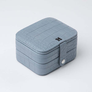 Joyero Invierno Reptil Celeste Humana